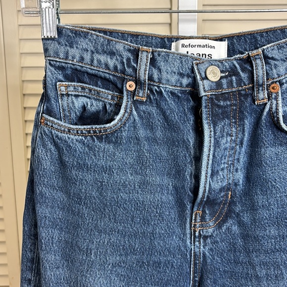 Reformation Blue Straight Leg Jeans - Picture 8 of 15